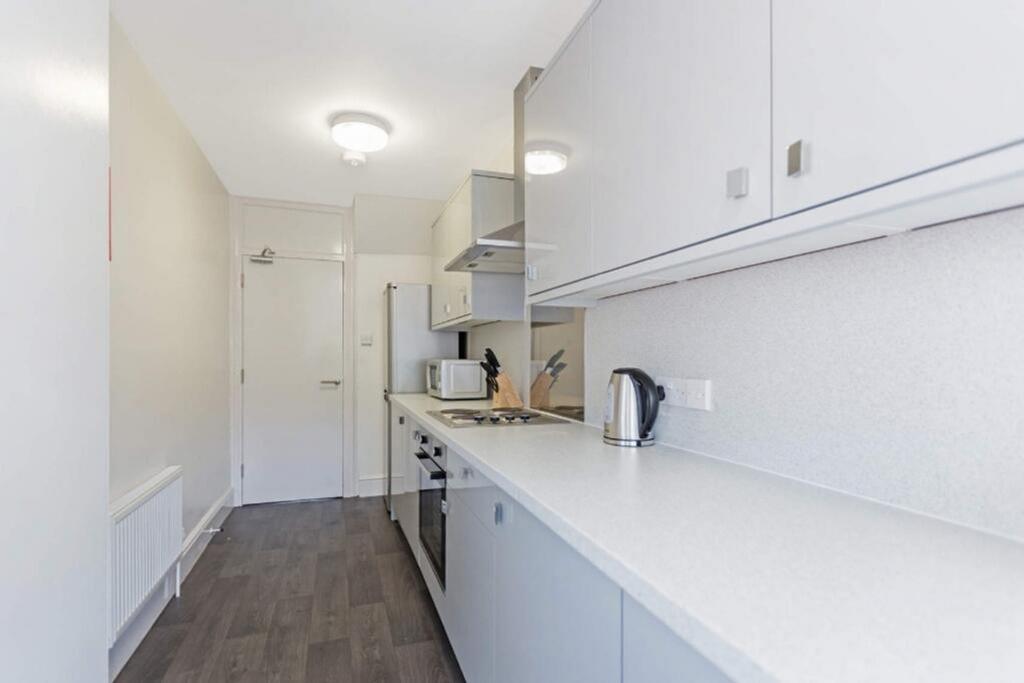 Modern kitchen featuring sleek cabinetry and am...