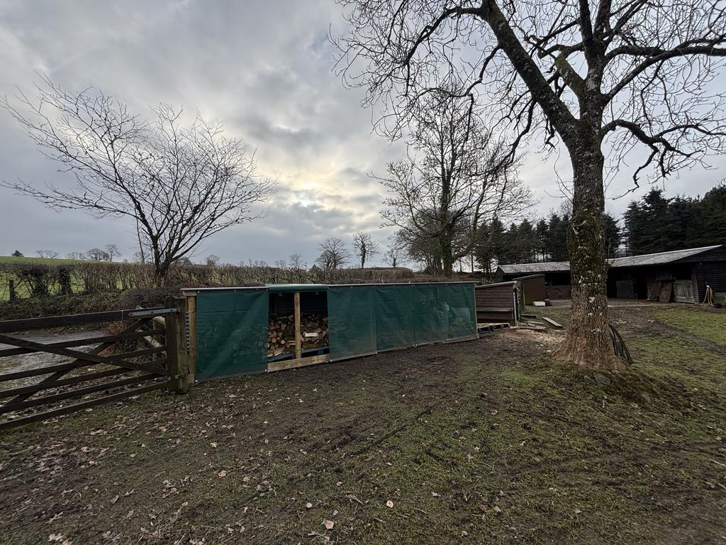 New log store and chicken coup