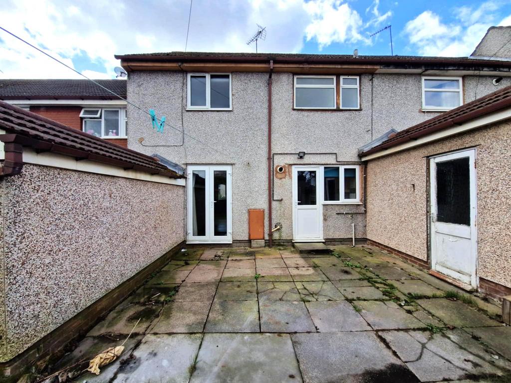 Rear of property