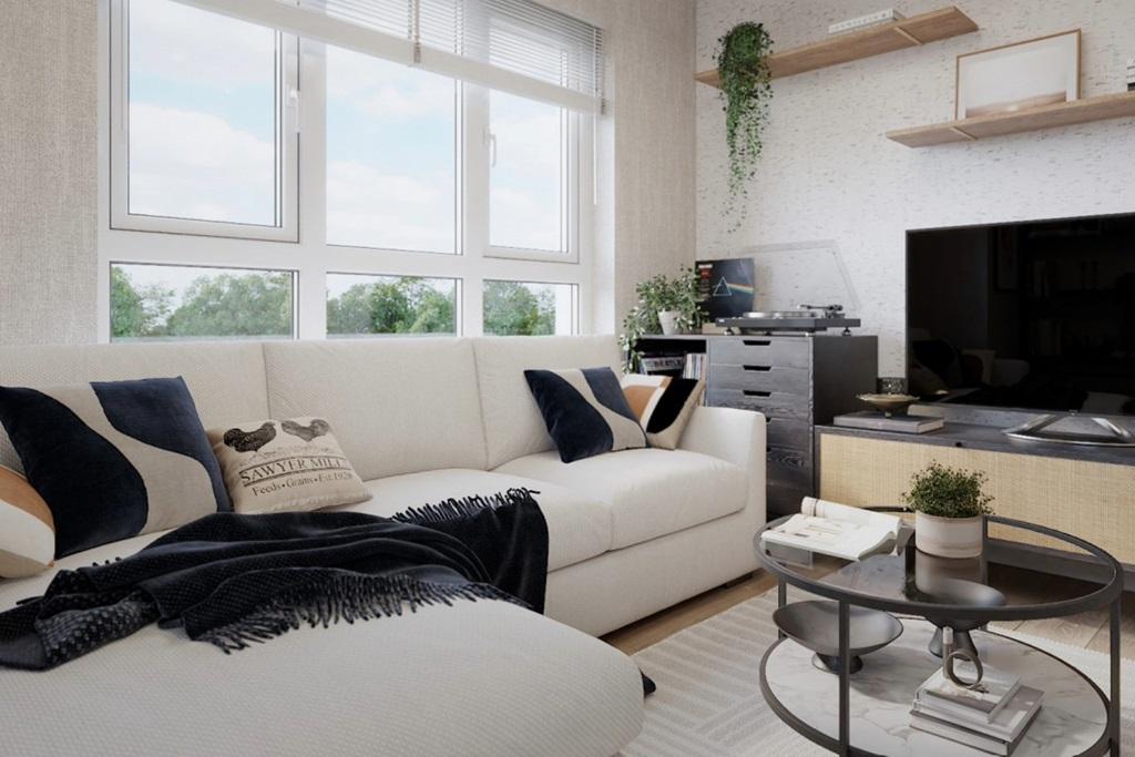 The lounge is a cosy retreat