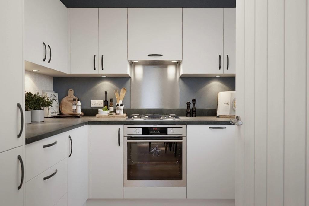 Plenty of space for cooking and storage with...