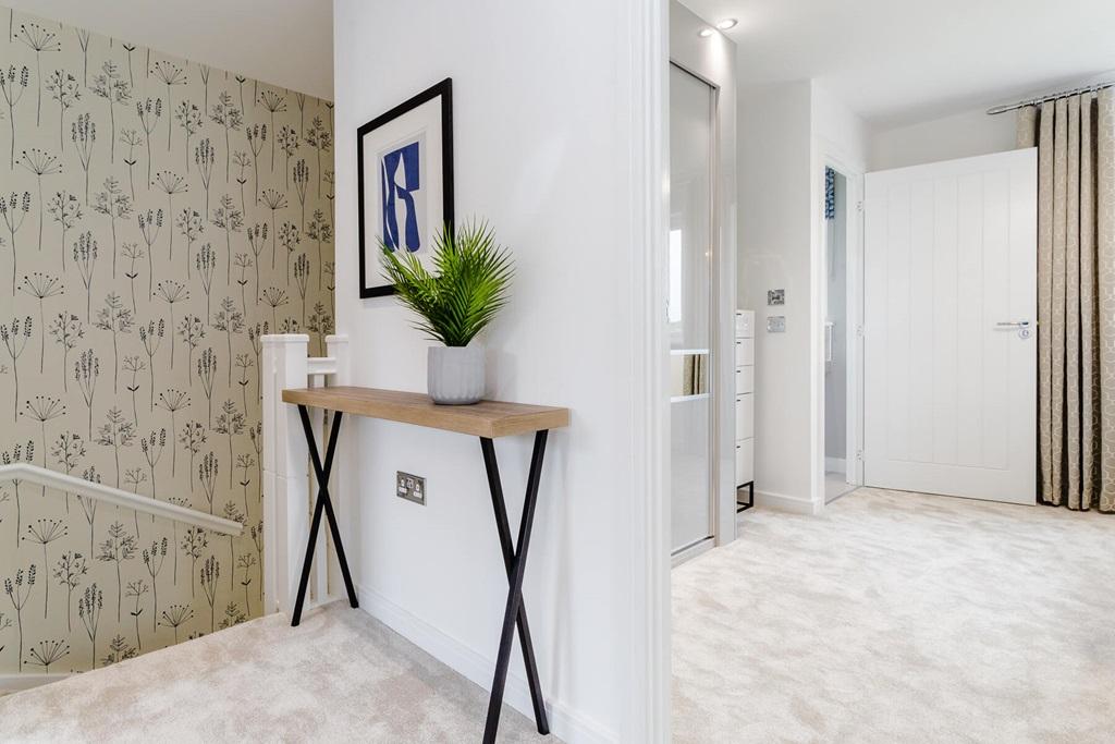 Bright landing with natural light