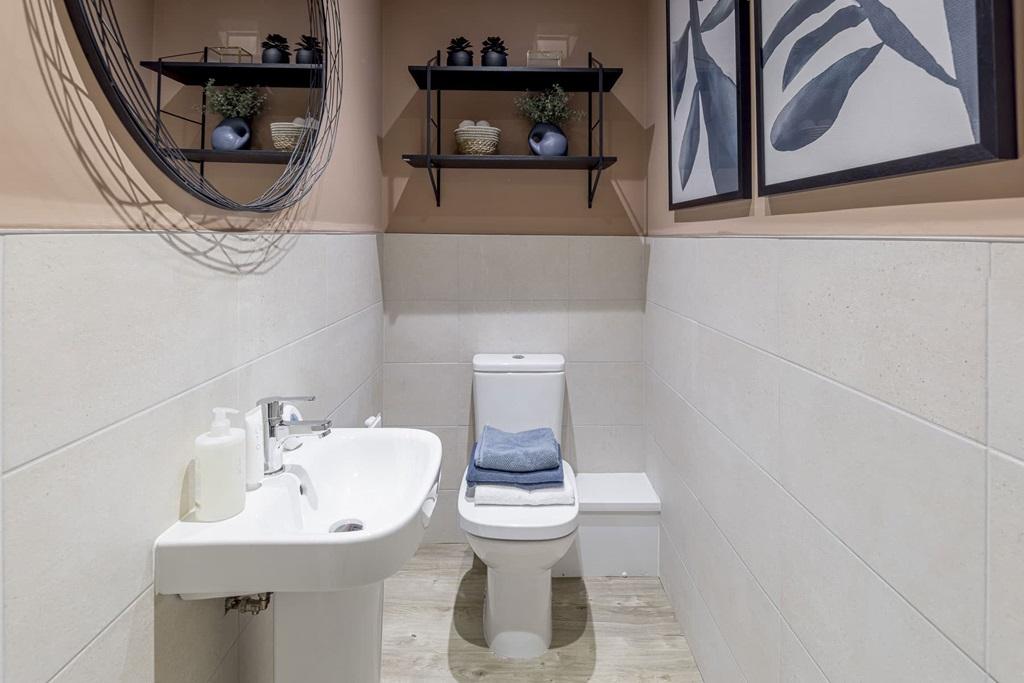 Handy downstairs cloakroom