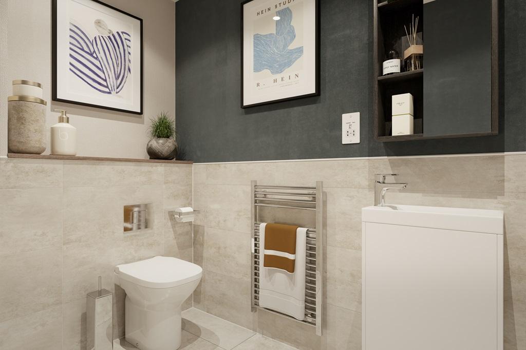 Convenient downstairs toilet