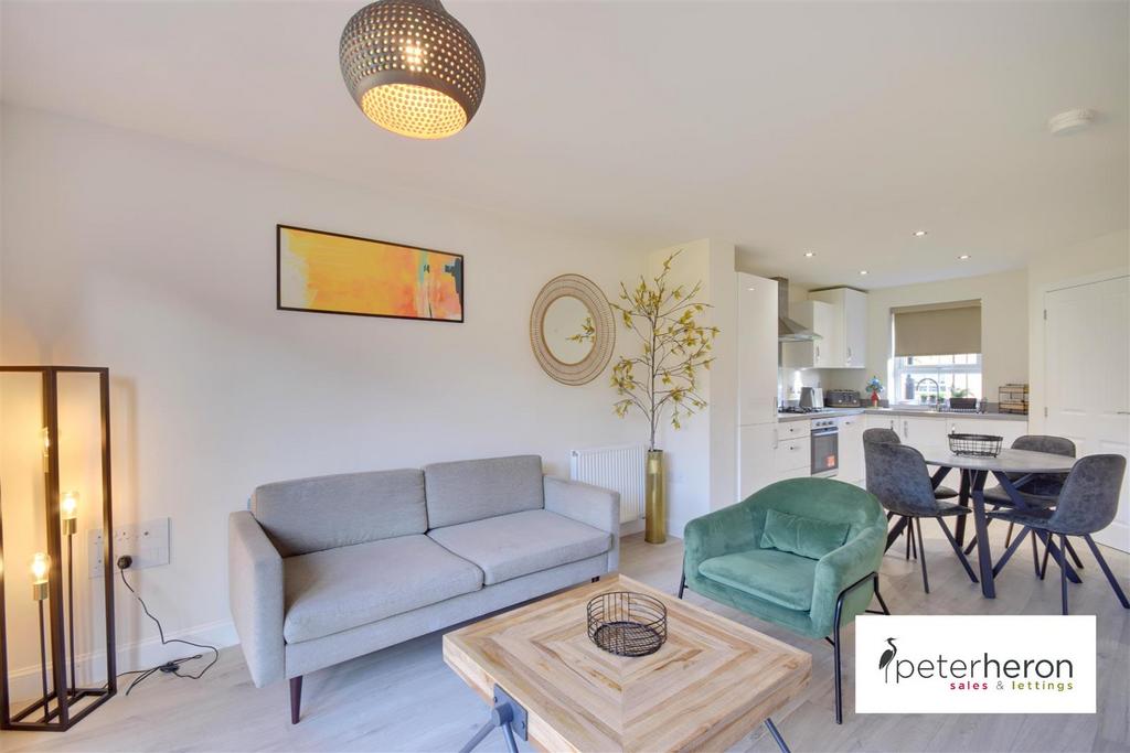 Open Plan Lounge, Dining And Kitchen Area