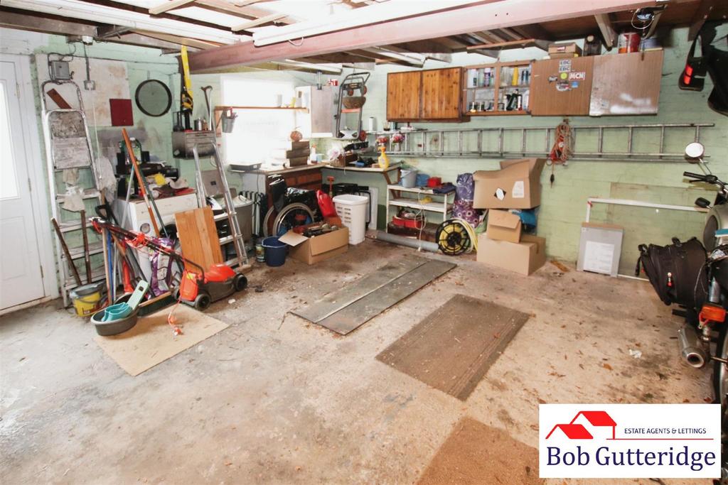 Detached double garage
