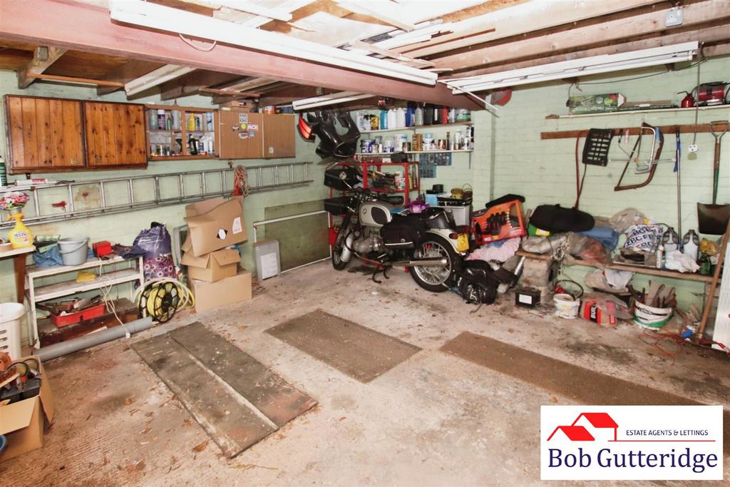 Detached double garage