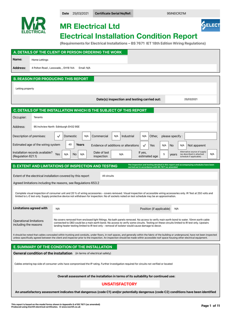 EPC Certificate