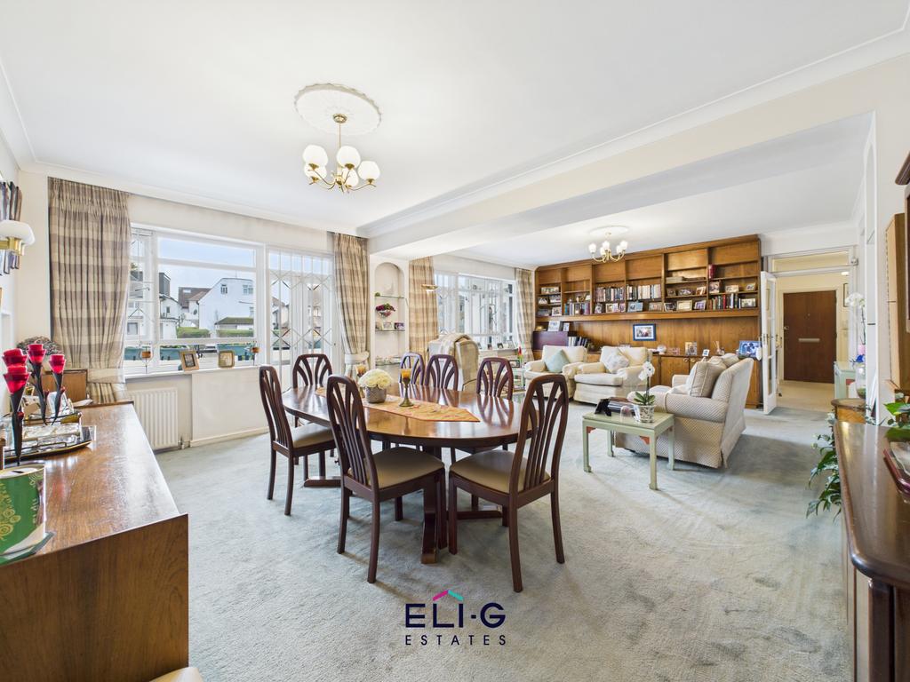 A large four bedroom purpose built apartment in t
