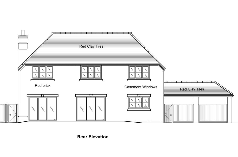 Rear Elevation - Plot 1