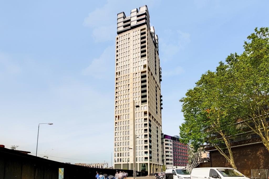 Apartment building facade, block of apartments