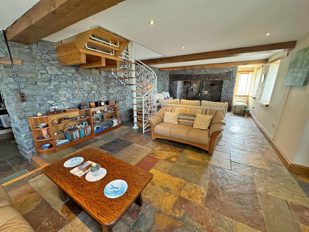Spacious open plan living room