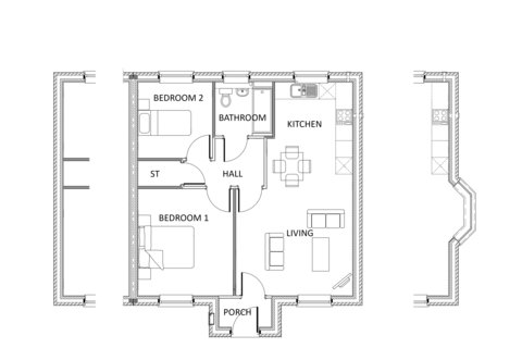2 bedroom semi-detached bungalow for sale, Plot 31, Thorndale at Woodwinds, Little Warton Road, Warton B79