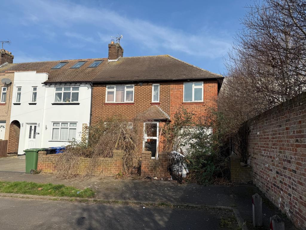 Front elevation of this extended end terrace house