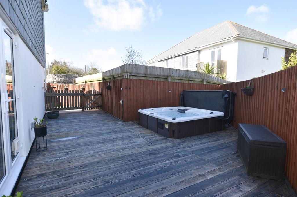Decking and Hot Tub