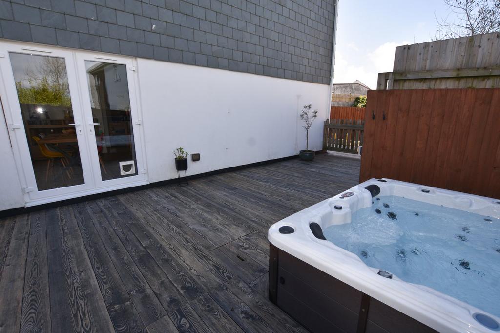 Decking and Hot Tub