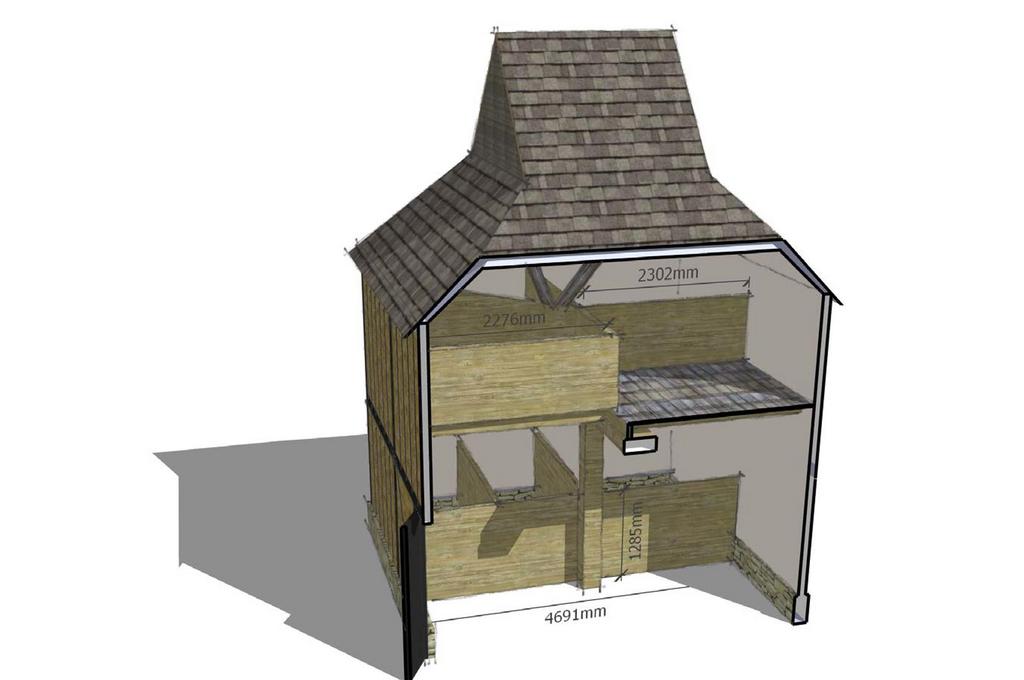 The Granary 3 D model