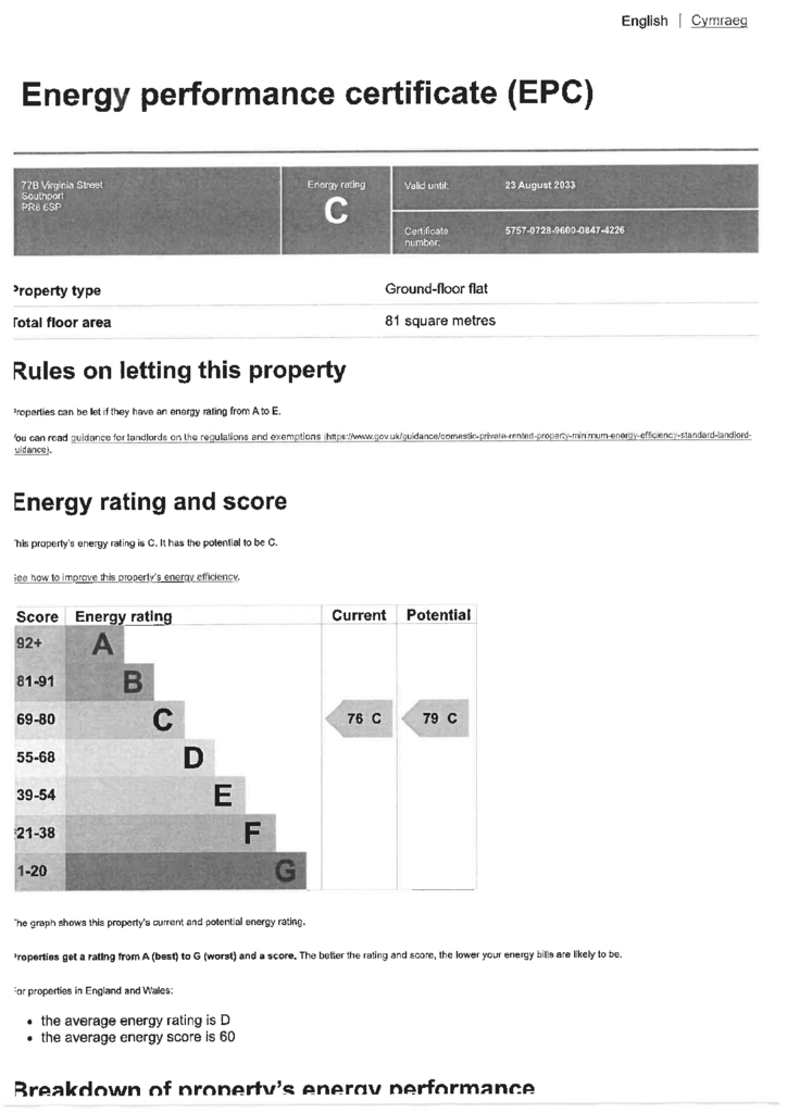 EPC Certificate