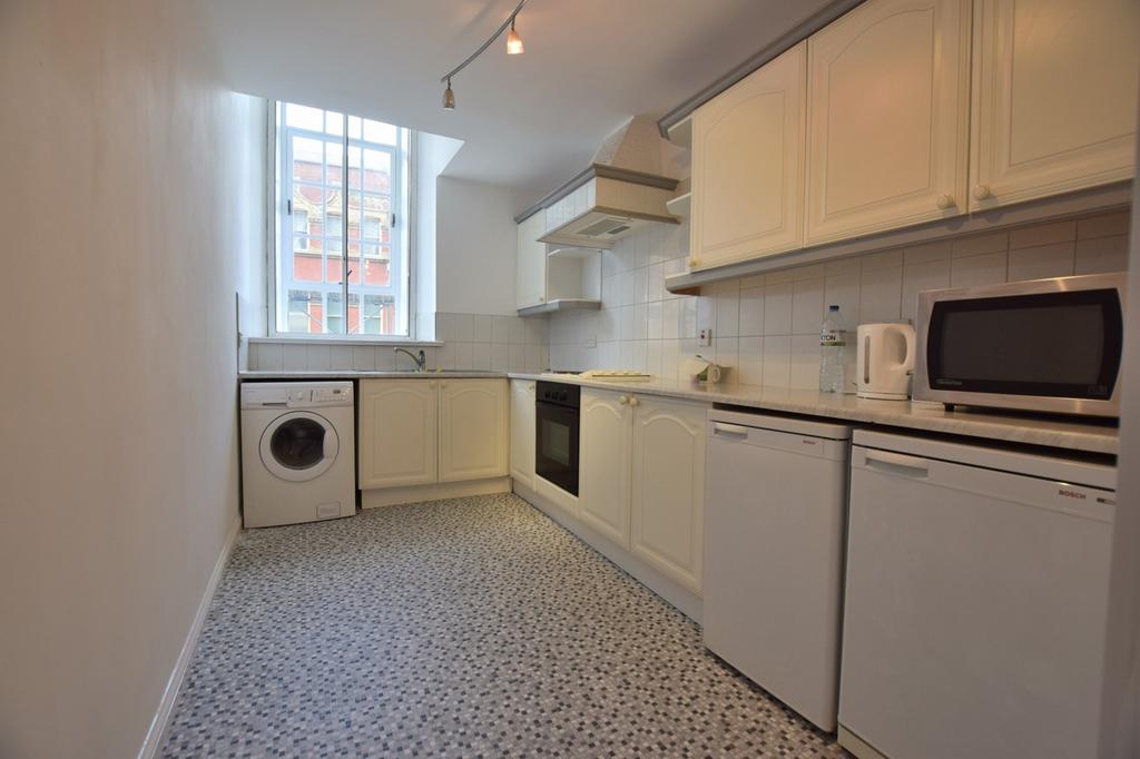 A bright and tidy kitchenette featuring modern ...