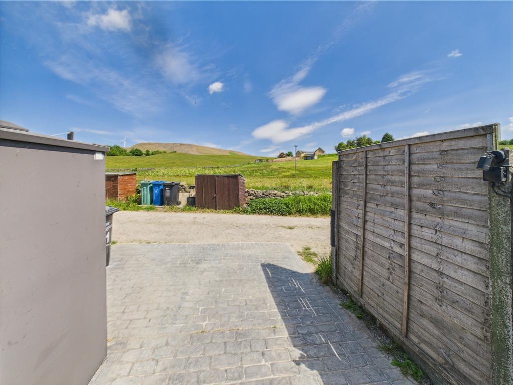 Rear Driveway and open view