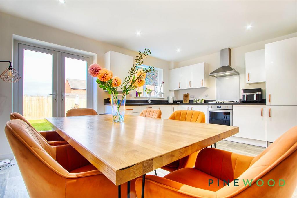Dining area and kitchen