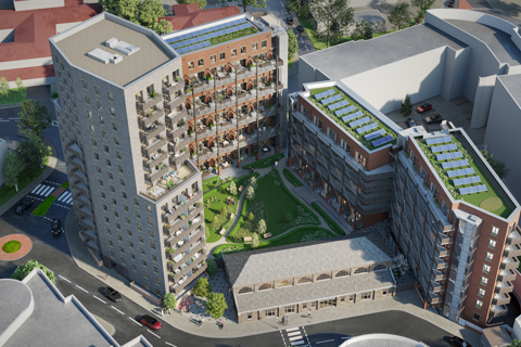 2 bedroom apartment for sale, Plot Apartment 56, Two bed apartment at The Restorey, NW10, Park Royal, Central Way NW10