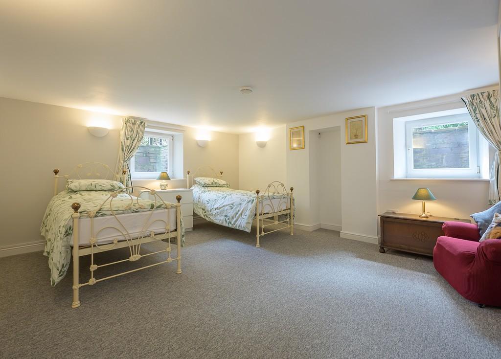 The basement's second bedroom