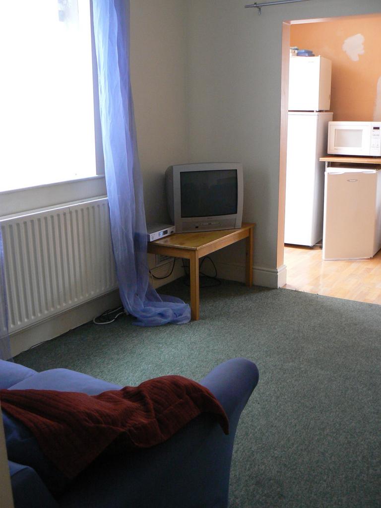 A cozy living room featuring soft carpeting and...