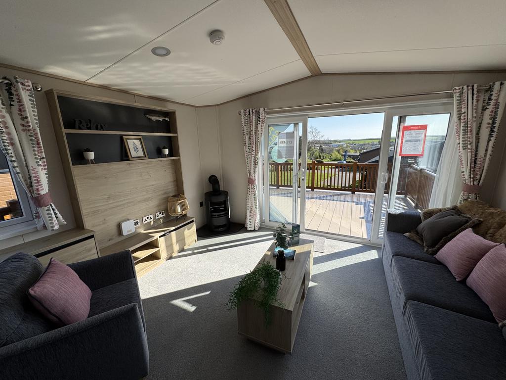 Living room with view out