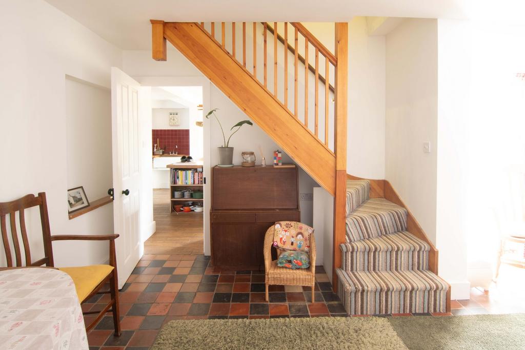 Ground floor main house stair and study room