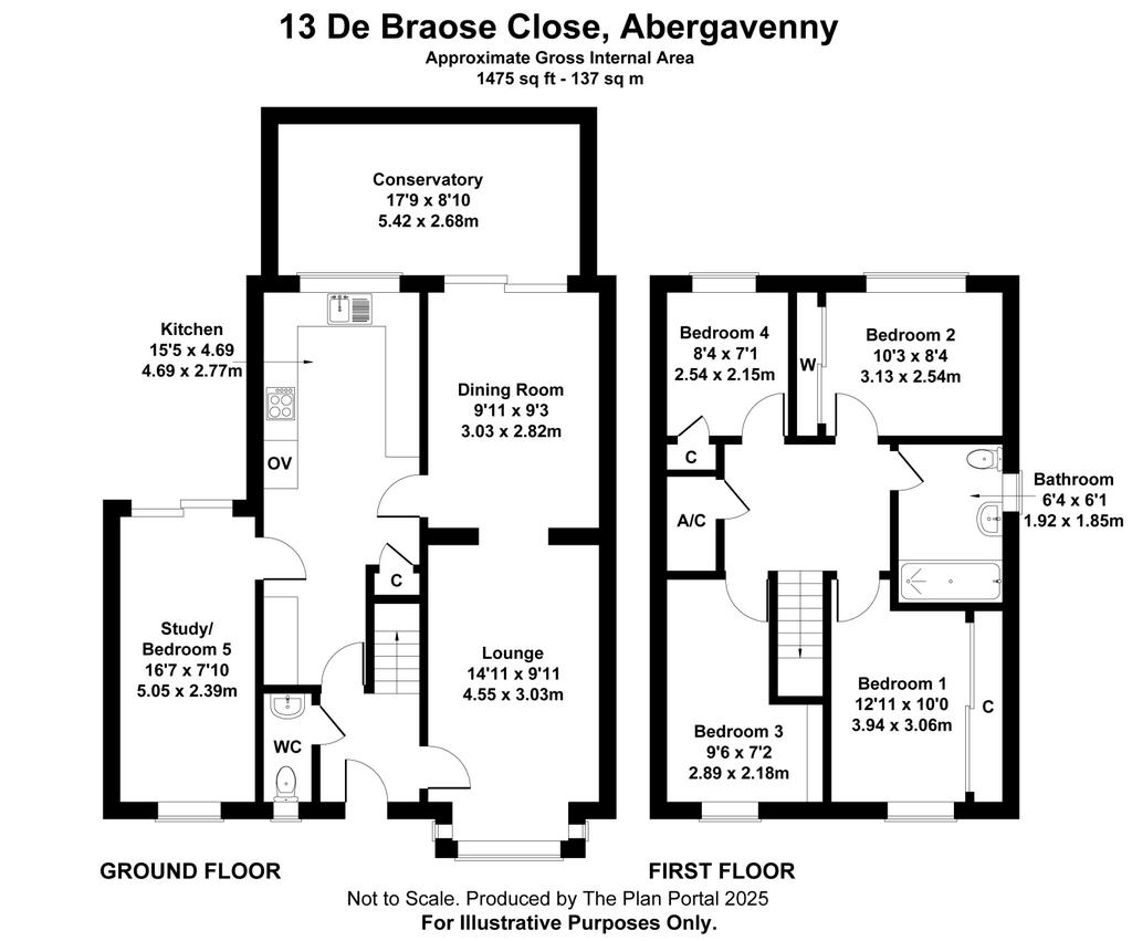 FLOORPLAN 13 De Braose Close 04.04.25