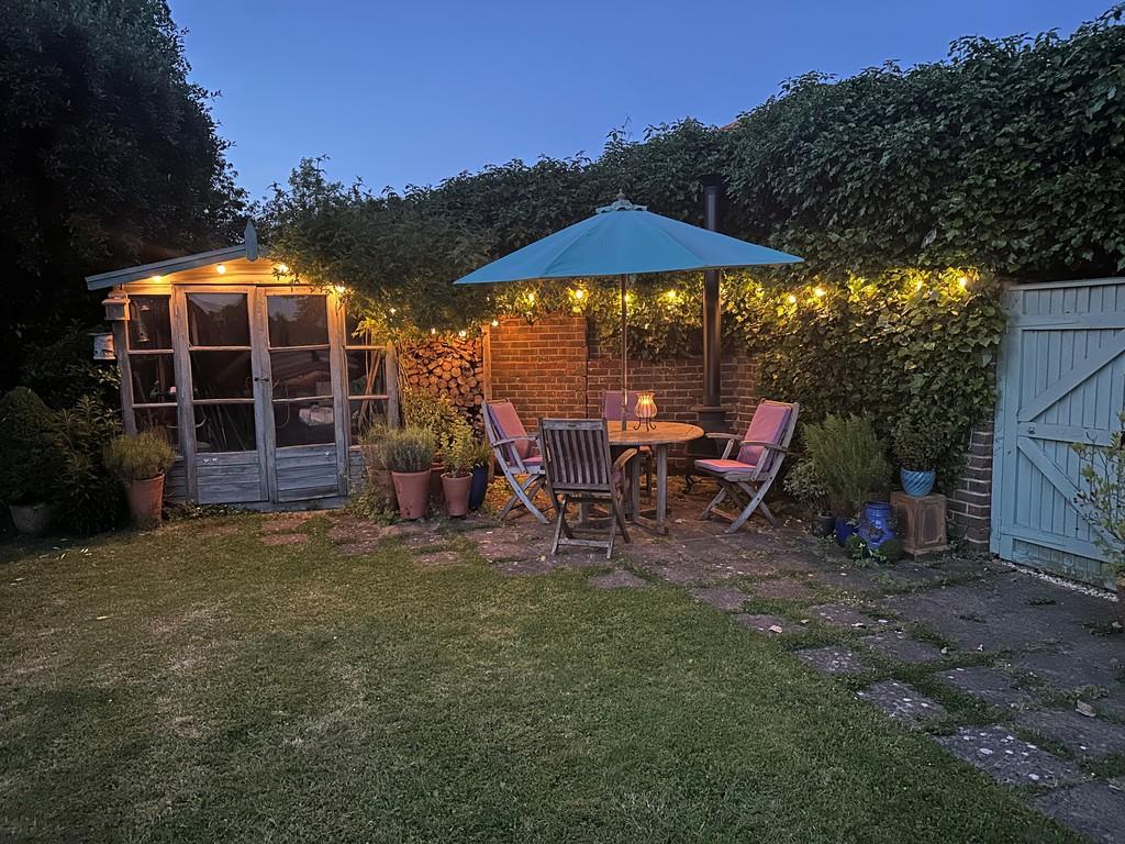 Garden at night