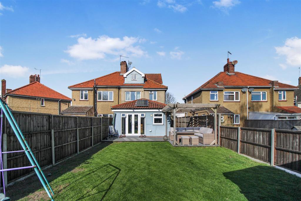 Rear of property