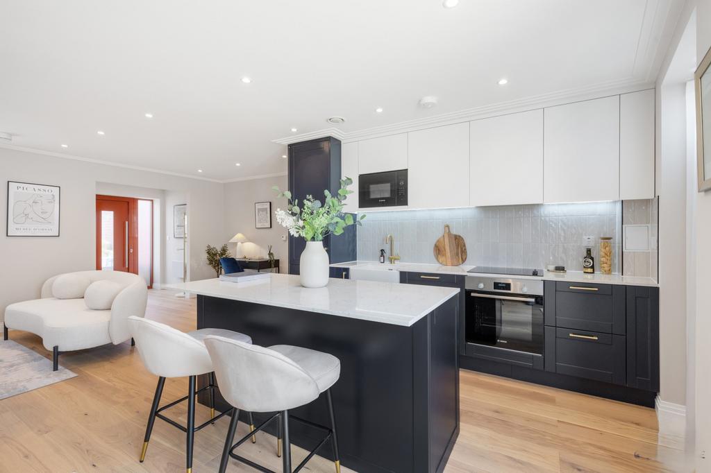 Show home kitchen living area