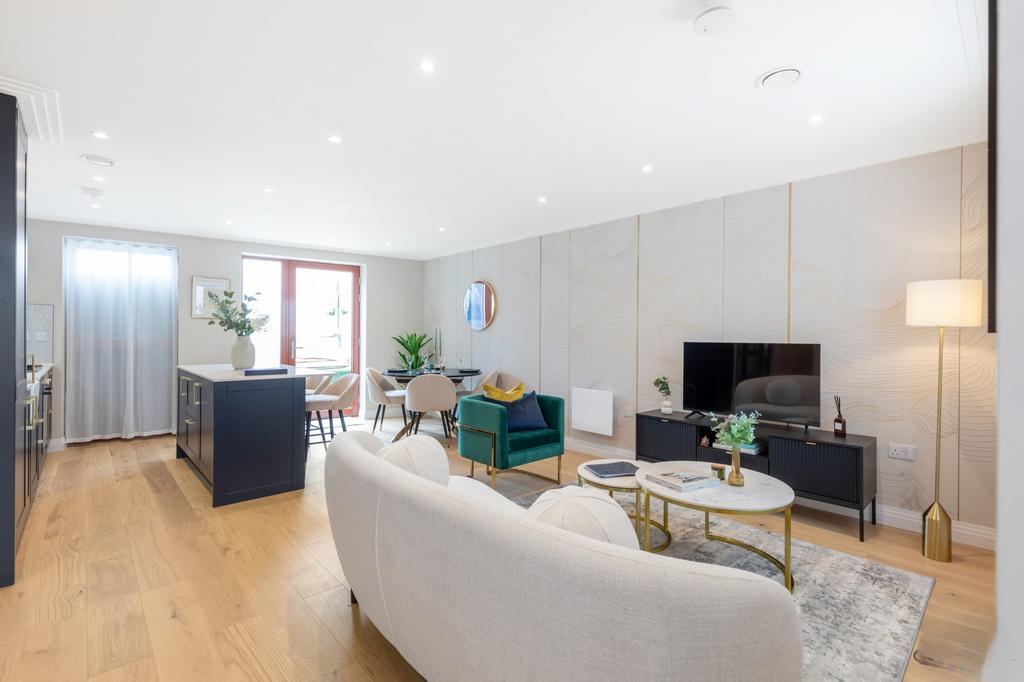 Show home kitchen living area