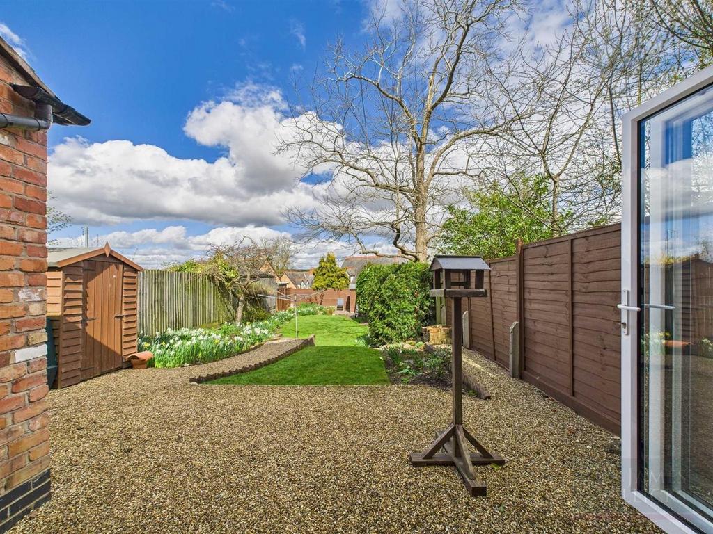 Bifold doors open to the garden