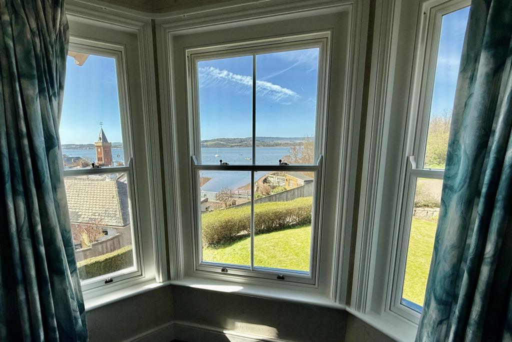 View through the window of bedroom one