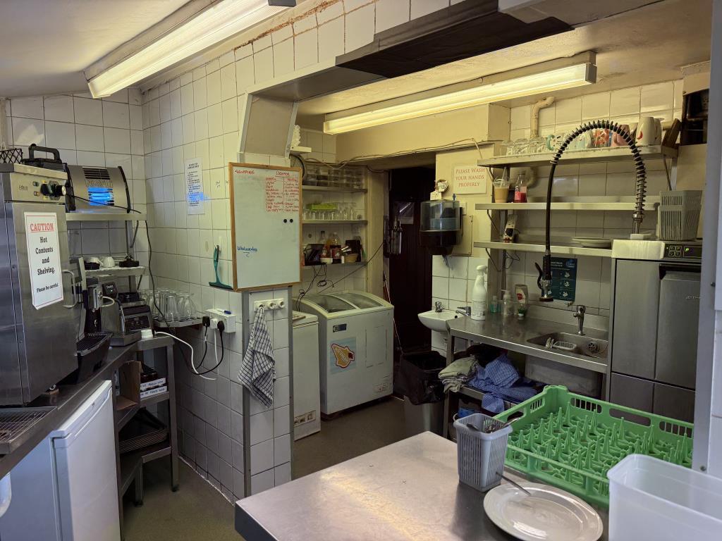 Looking Back into the Kitchen and Prep Area