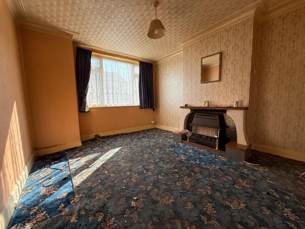 Reception room with window to front aspect