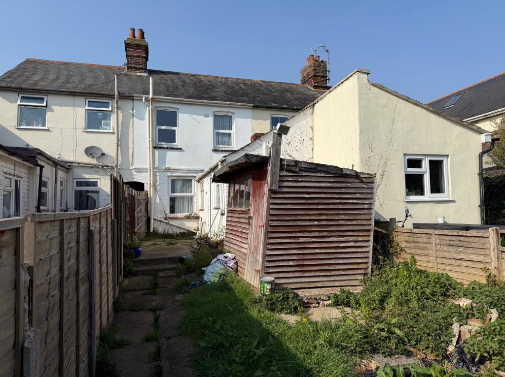 Rear elevation and garden shed