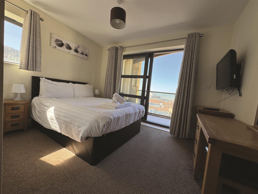 Primary bedroom with view