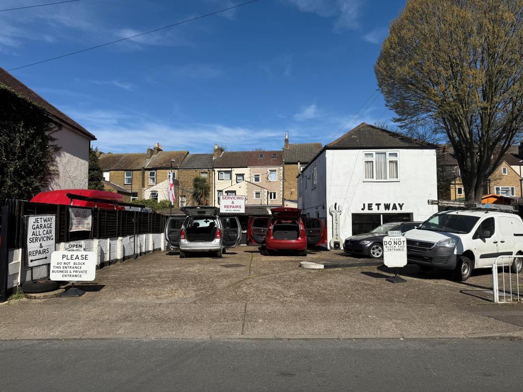 Service station with residential accommodation