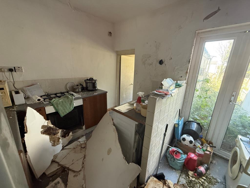 Kitchen with access to garden