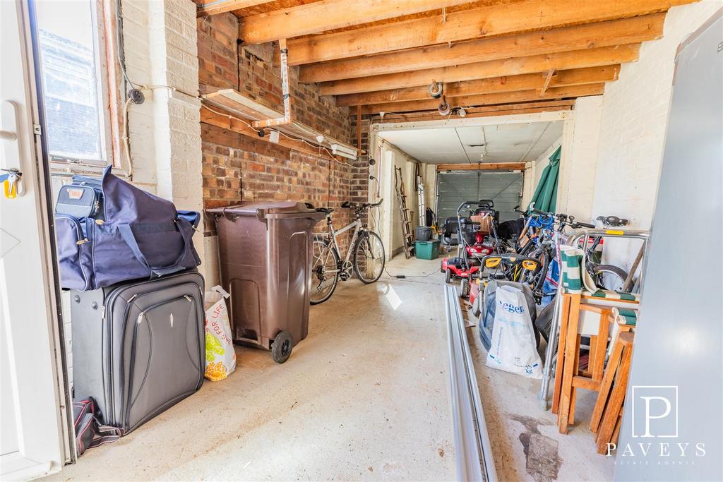 Detached double length garage