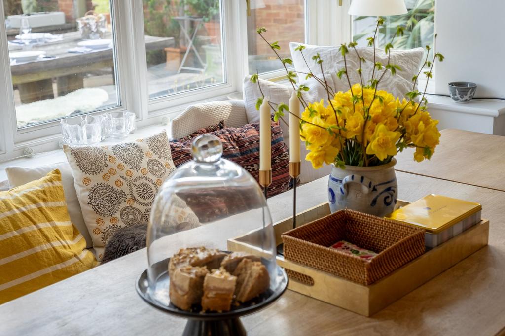 Dining Table And Bay Window