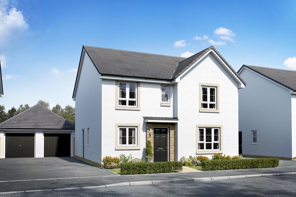 CGI of Harris house type at Hopecroft View