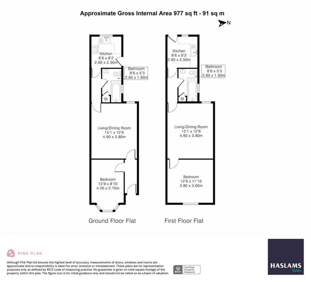 Flat 1 &amp; 2, 40 Floorplan