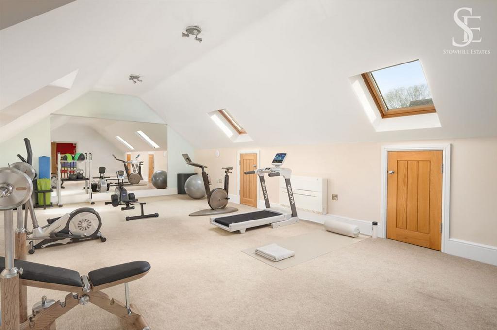 Gym (digital image of room above garage -...