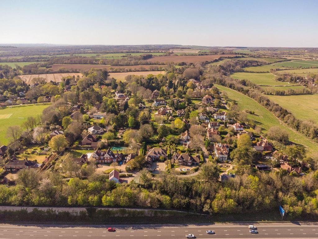 Compton Village from Drone