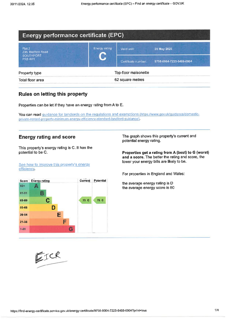 EPC Certificate